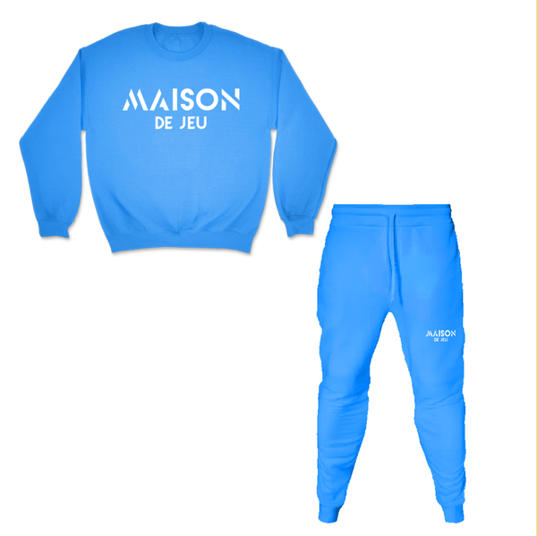 Light Blue Classic MDJ Crewneck Jogger Set